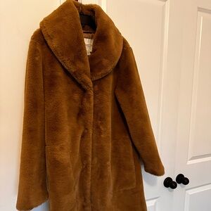 Coldwater Creek Teddy Jacket in Warm Brown